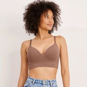 Jockey seamfree tshirt bralette brown Wireless large